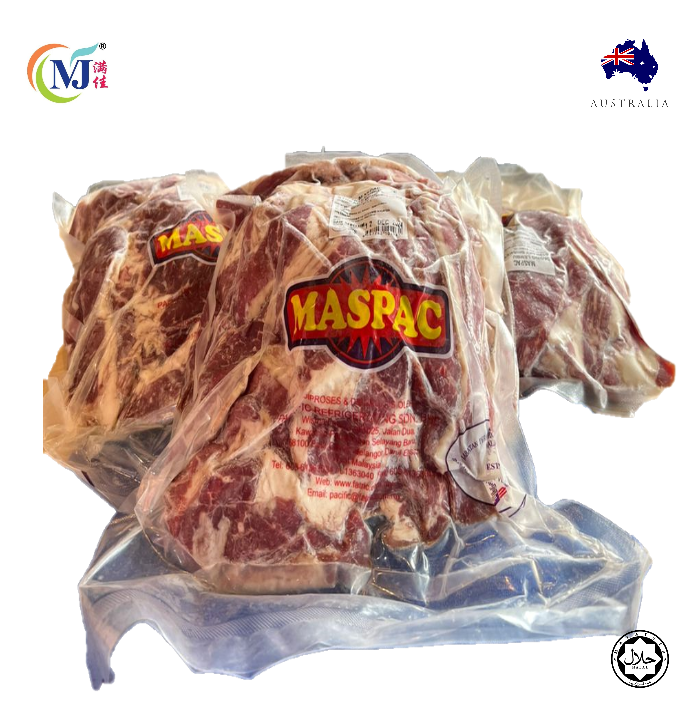 hirisan daging lembu Brisket STEAKY Slice Australian 2kg/pek -Beku