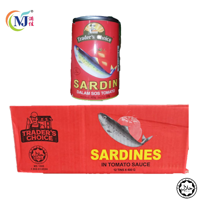 SARDINES In Tomato Sauce Tarder Choice 400g/tin