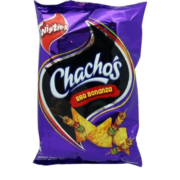 CHACHOS CHIP BBQ Twistie 80g 10pek/beg